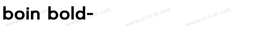 boin bold字体转换